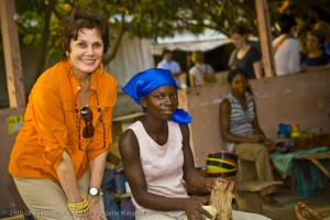 Maureen Orth at Tekura Gifts & Home Accessories in Ghana